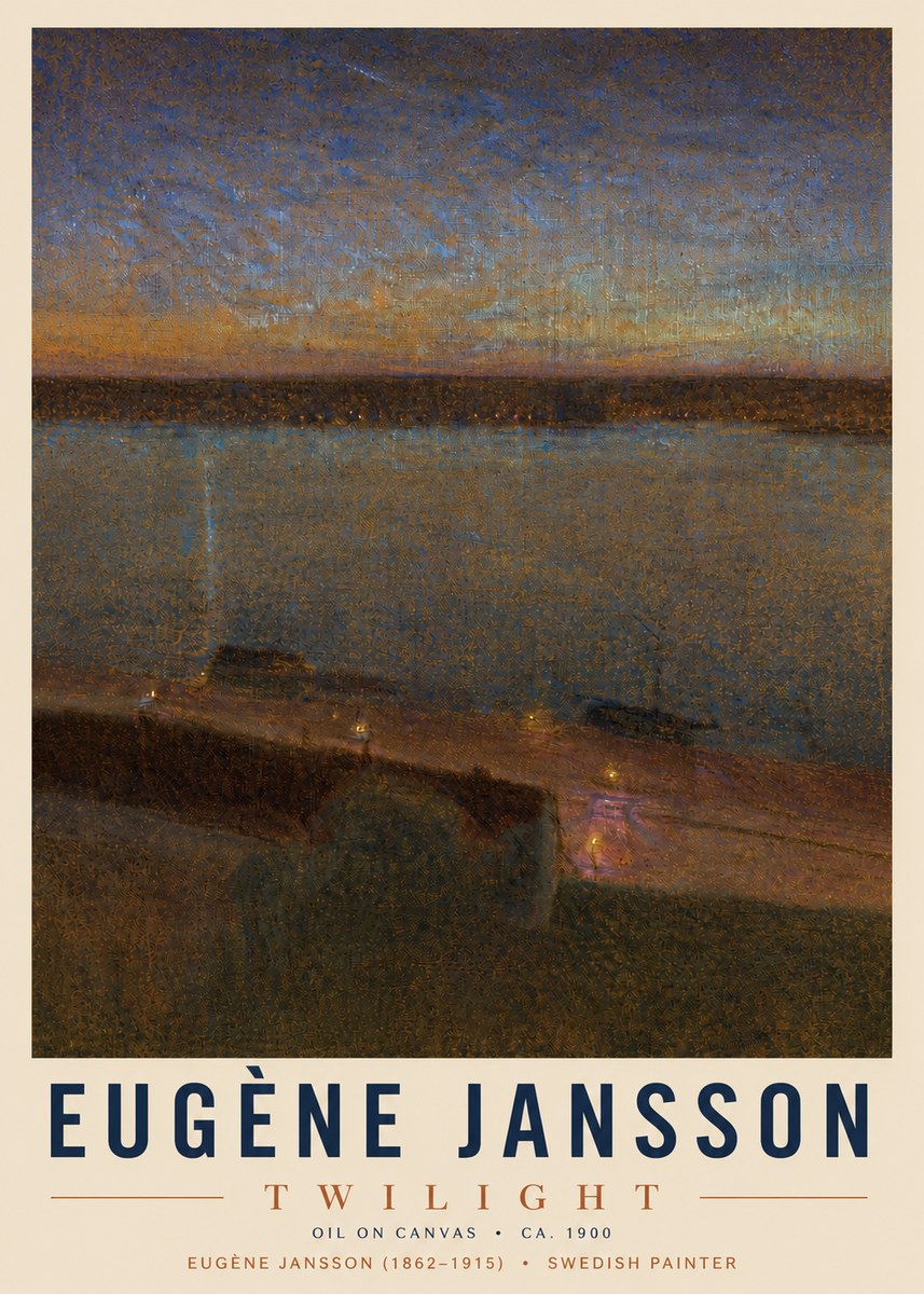 Eugène Jansson Twilight No4 - Póster