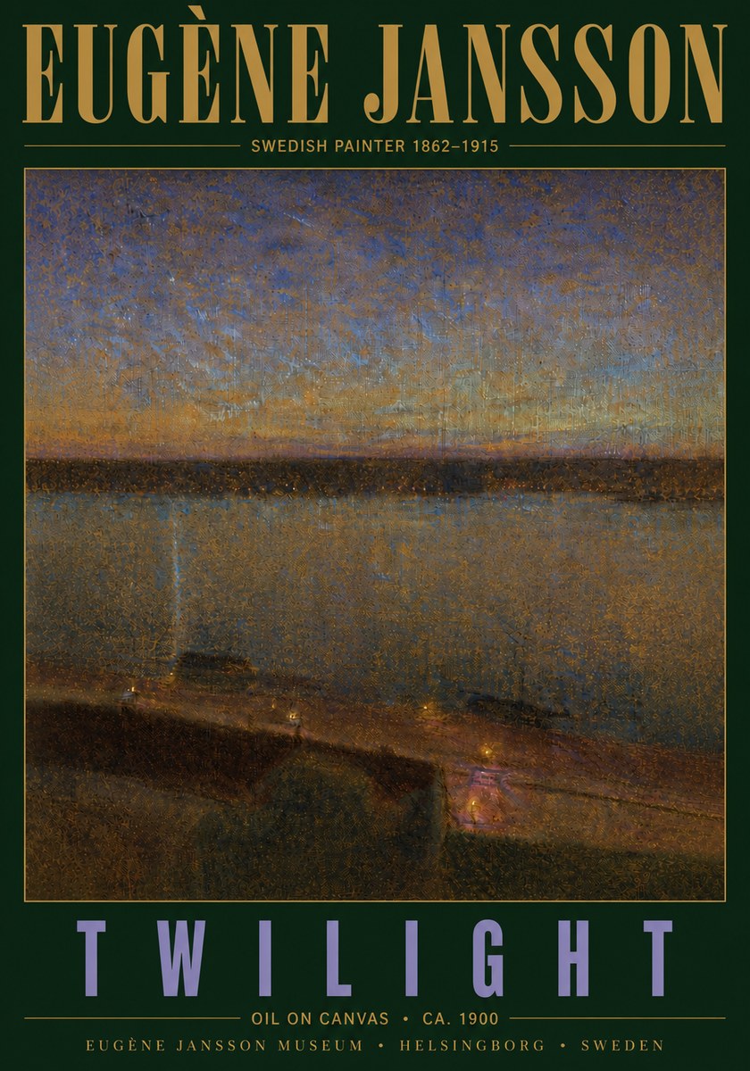 Eugène Jansson Twilight No5 - Póster