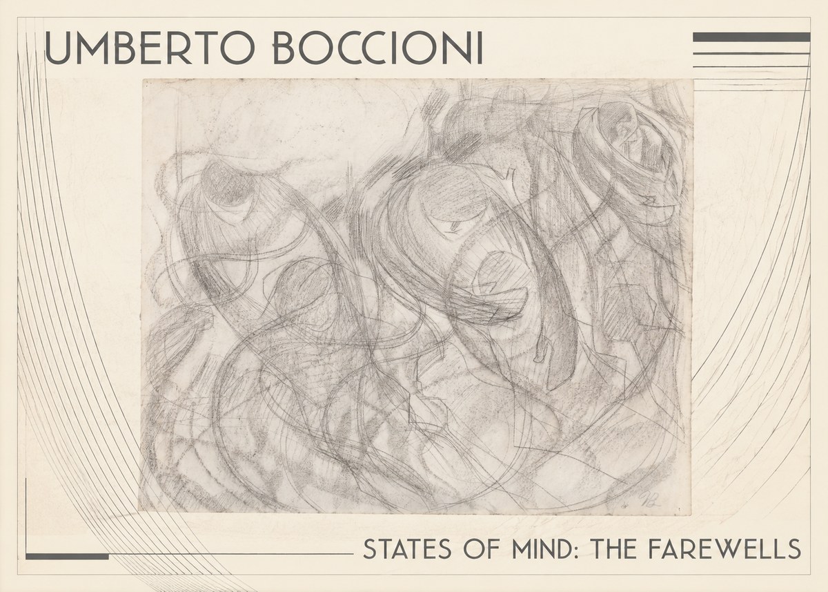 Umberto Boccioni States of Mind: the Farewells No1 - Póster