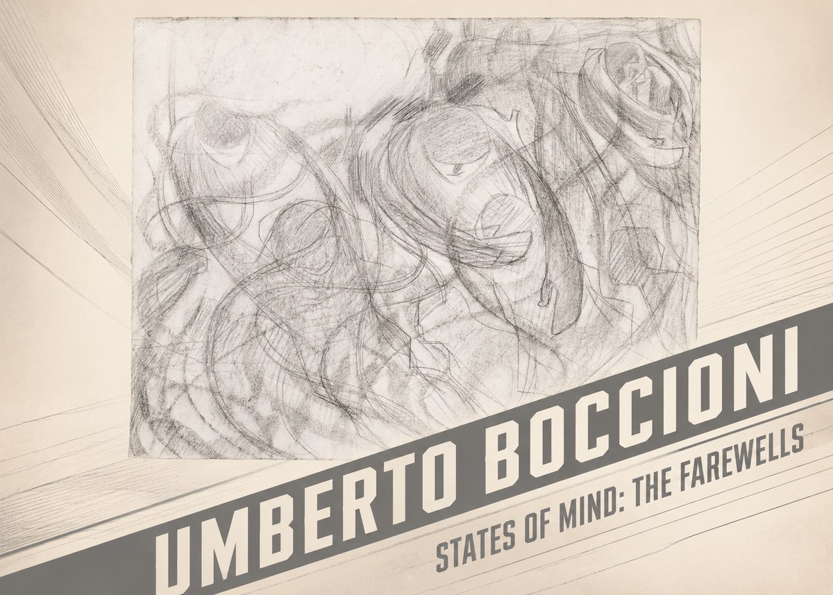 Umberto Boccioni States of Mind: the Farewells No2 - Póster