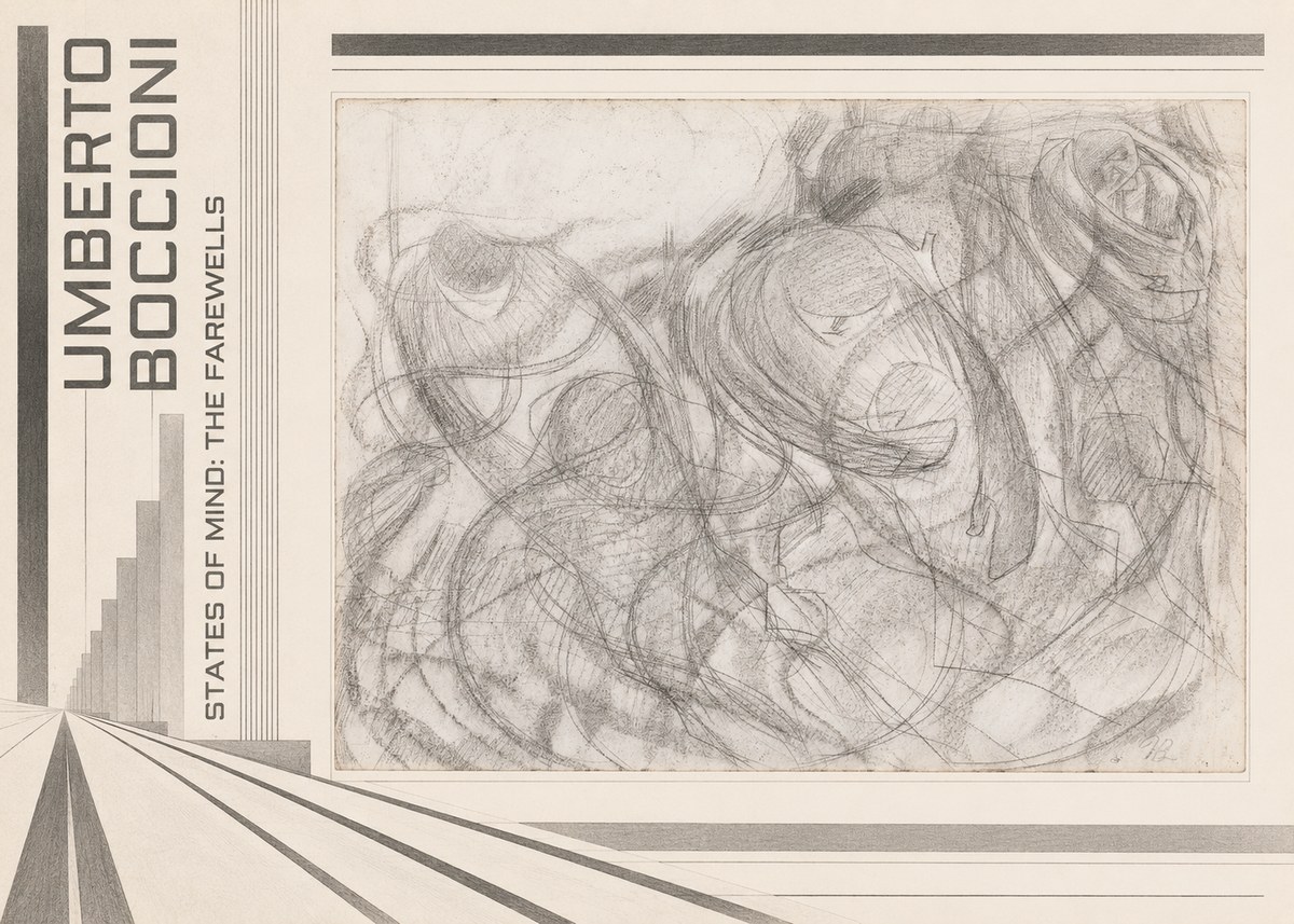 Umberto Boccioni States of Mind: the Farewells No6 - Póster