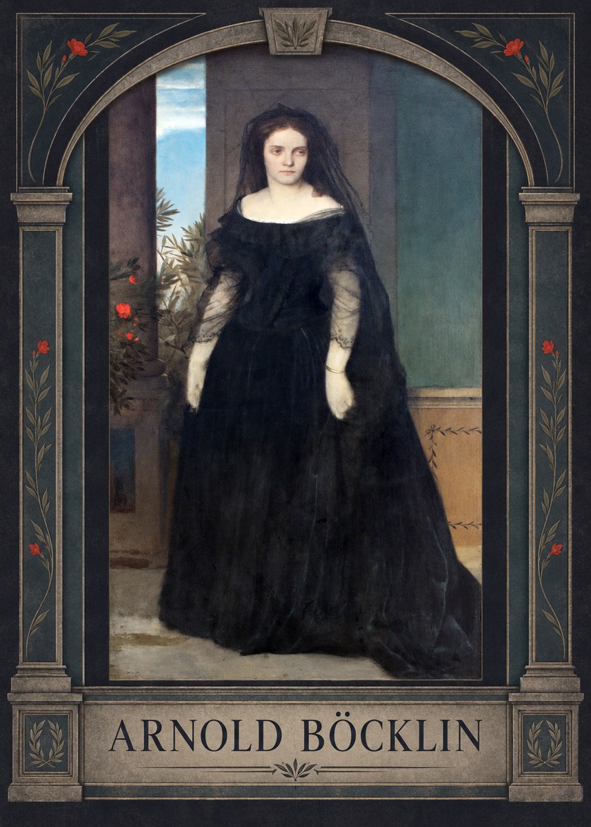 Arnold Böcklin Portrait of Mrs. Böcklin No3 - Póster