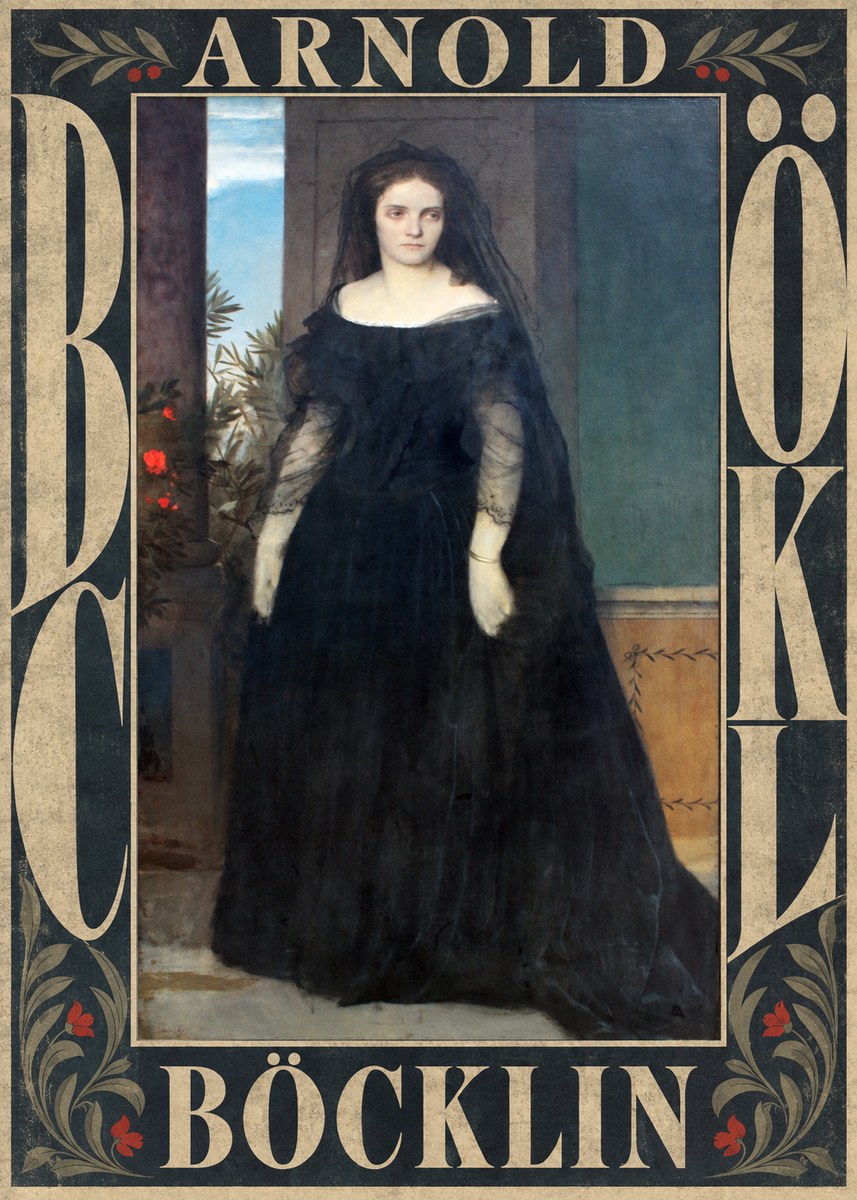 Arnold Böcklin Portrait of Mrs. Böcklin No6 - Póster