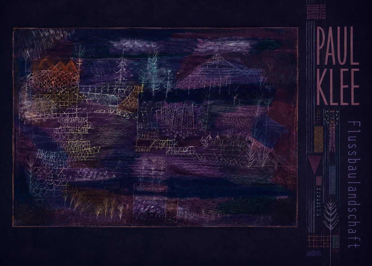 Paul Klee Flussbaulandschaft No3 - Póster