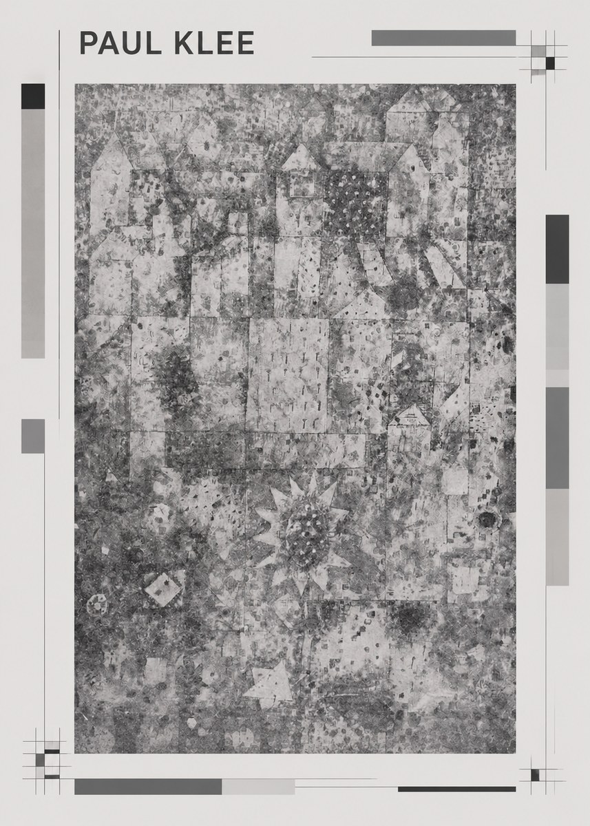 Paul Klee Town and Country No1 - Póster