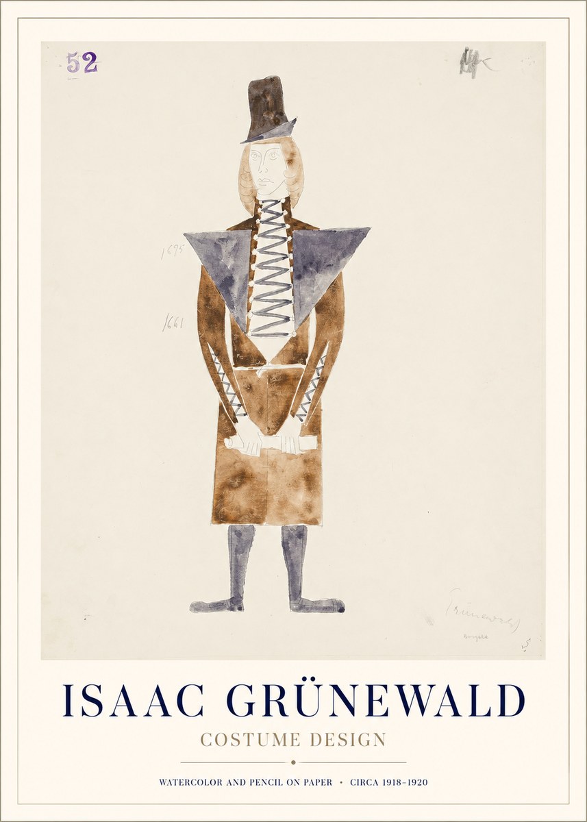 Isaac Grünewald Costume Design XIII No1 - Póster