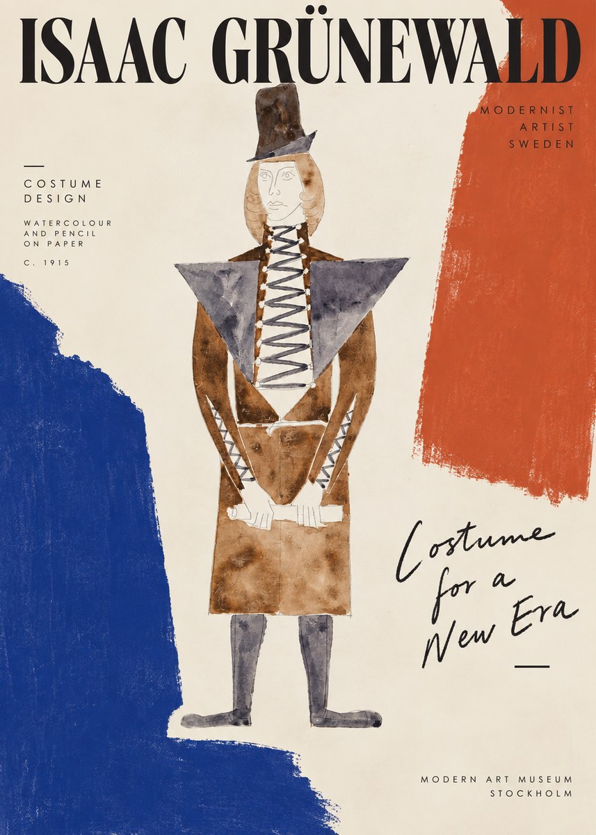 Isaac Grünewald Costume Design XIII No5 - Póster