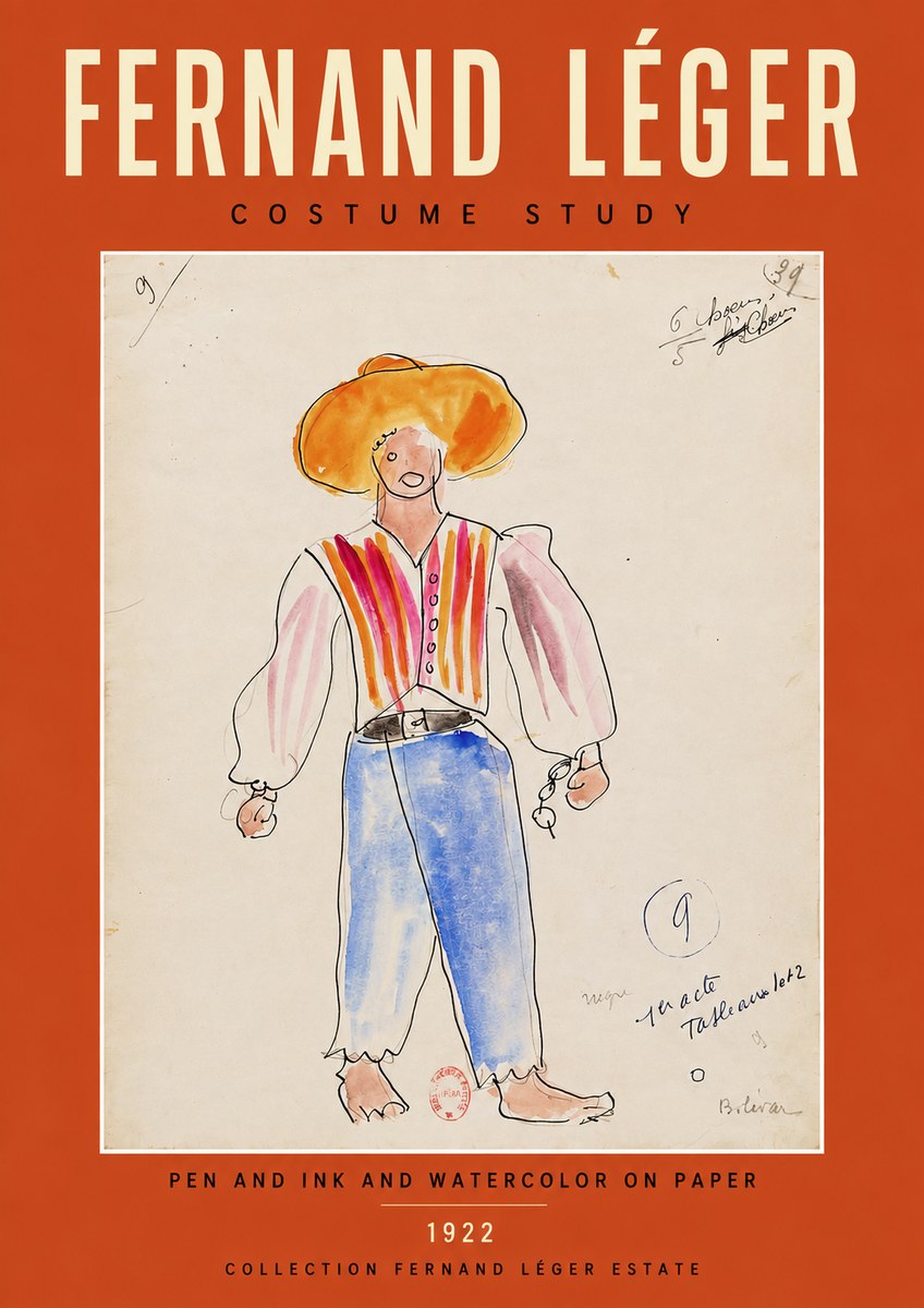 Fernand Léger Costume Study II No4 - Póster