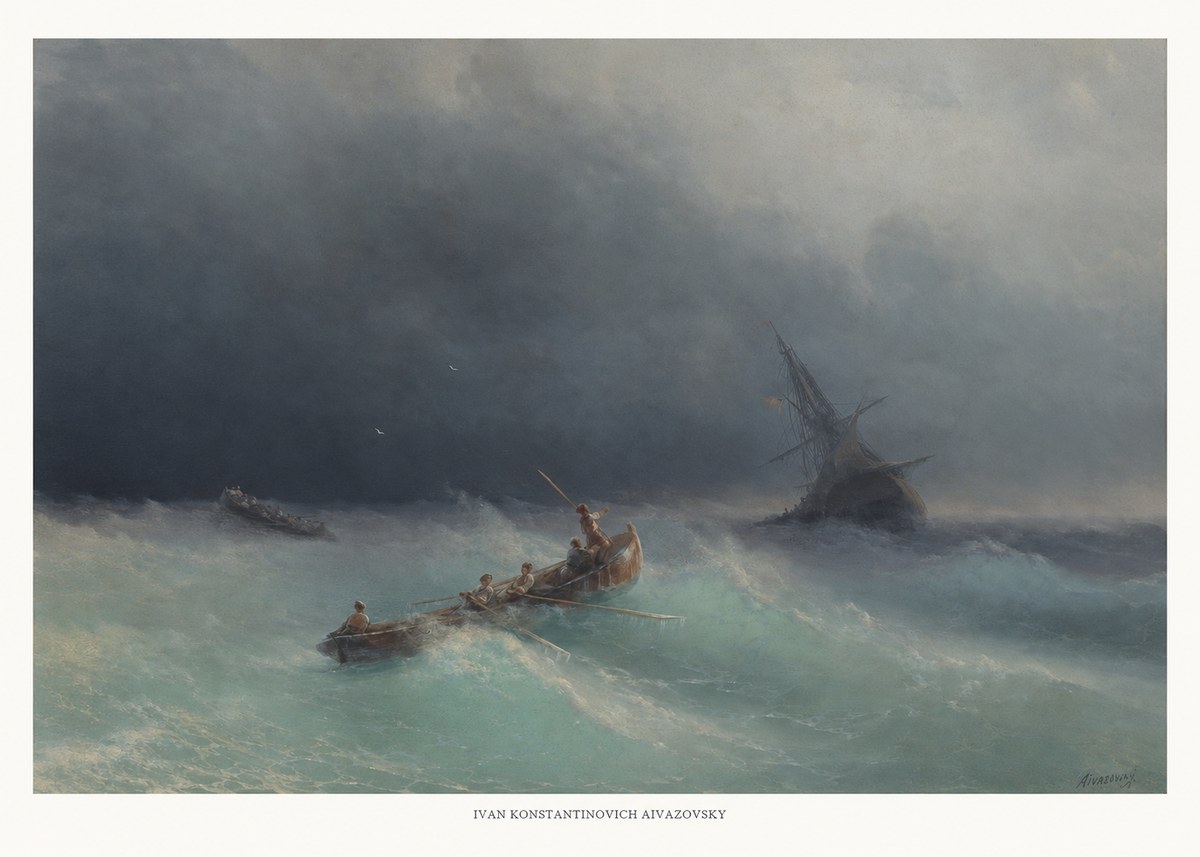 Ivan Konstantinovich Aivazovsky Shipwreck No5 - Póster