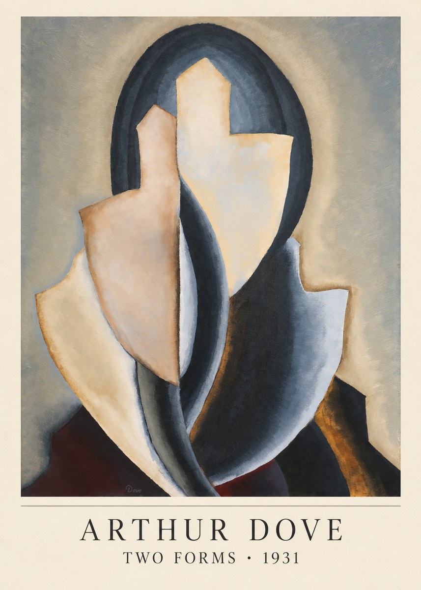 Arthur Dove Two Forms No4 - Póster