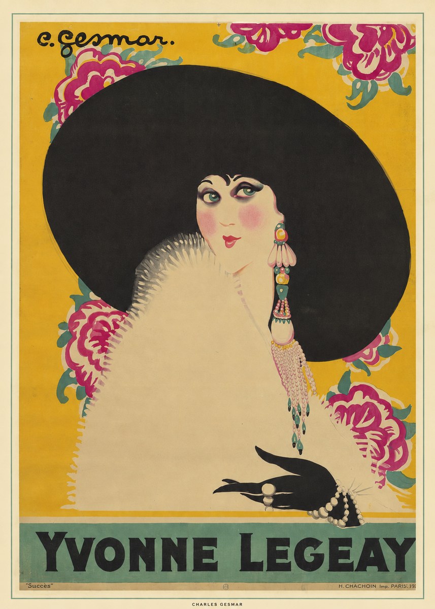Charles Gesmar Yvonne Legeay No6 - Póster