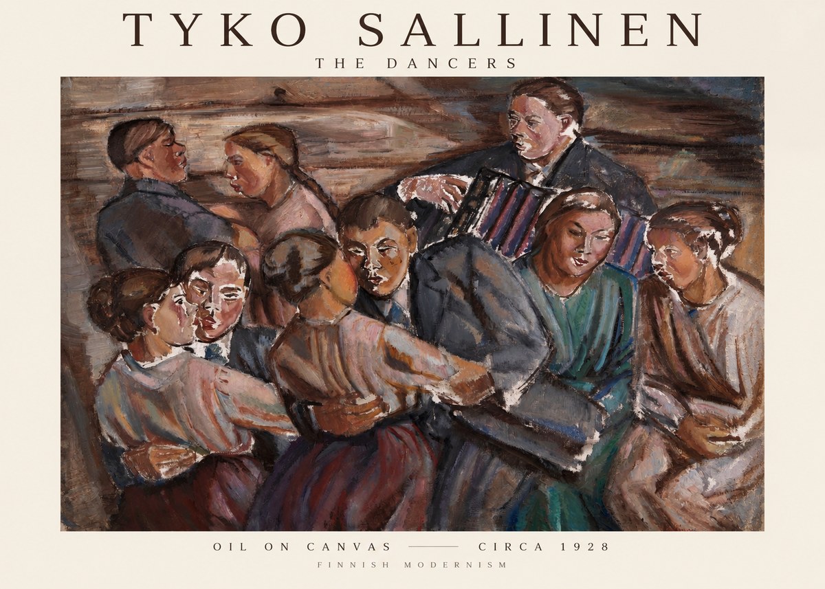 Tyko Sallinen The Dancers No1 - Póster