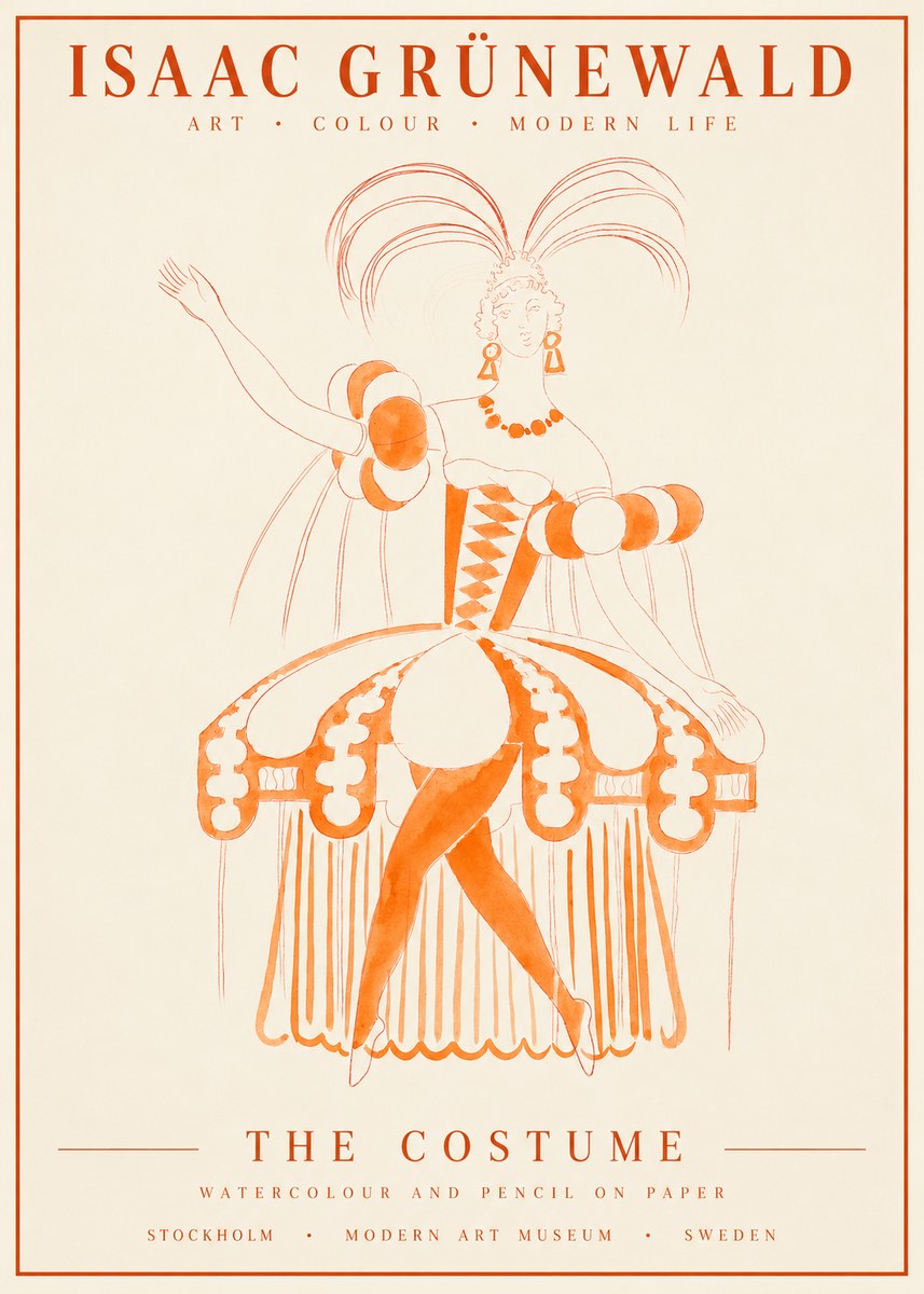 Isaac Grünewald The Costume II No1 - Póster