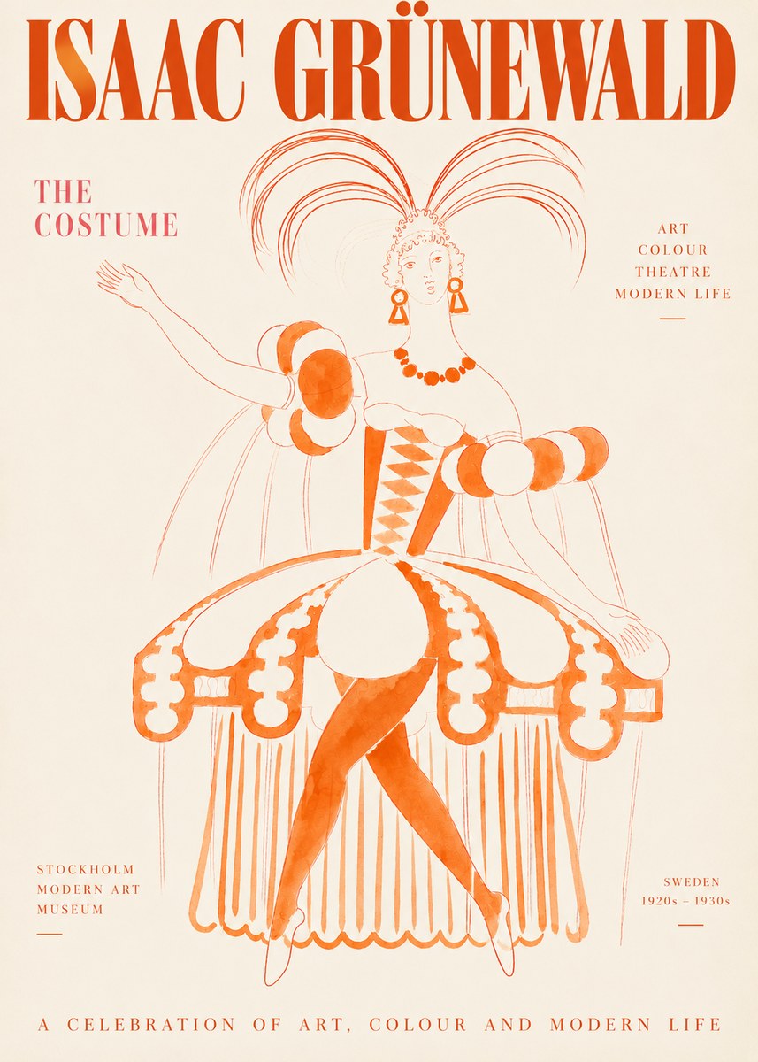 Isaac Grünewald The Costume II No3 - Póster