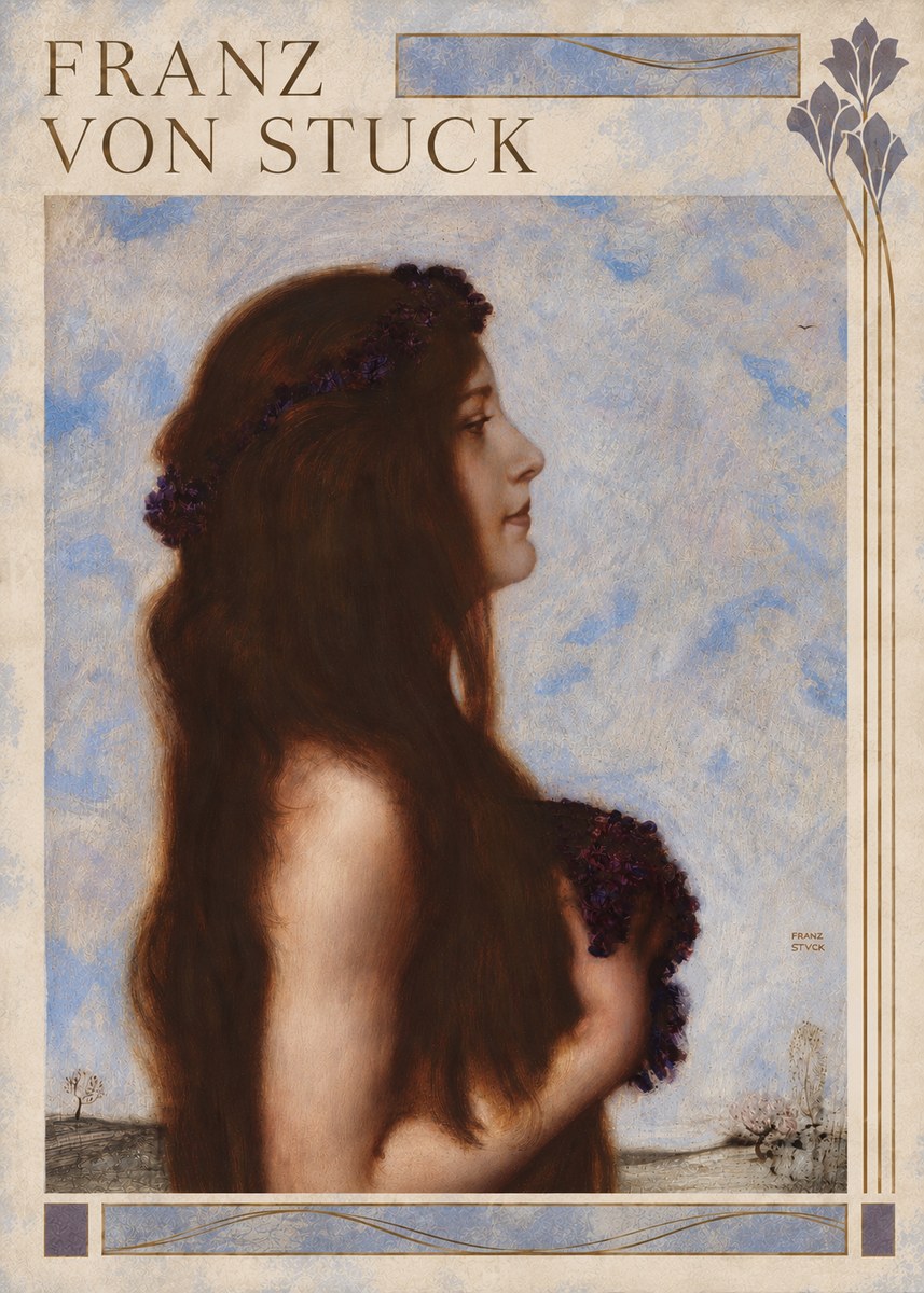 Franz von Stuck Frühlingsreigen No6 - Póster