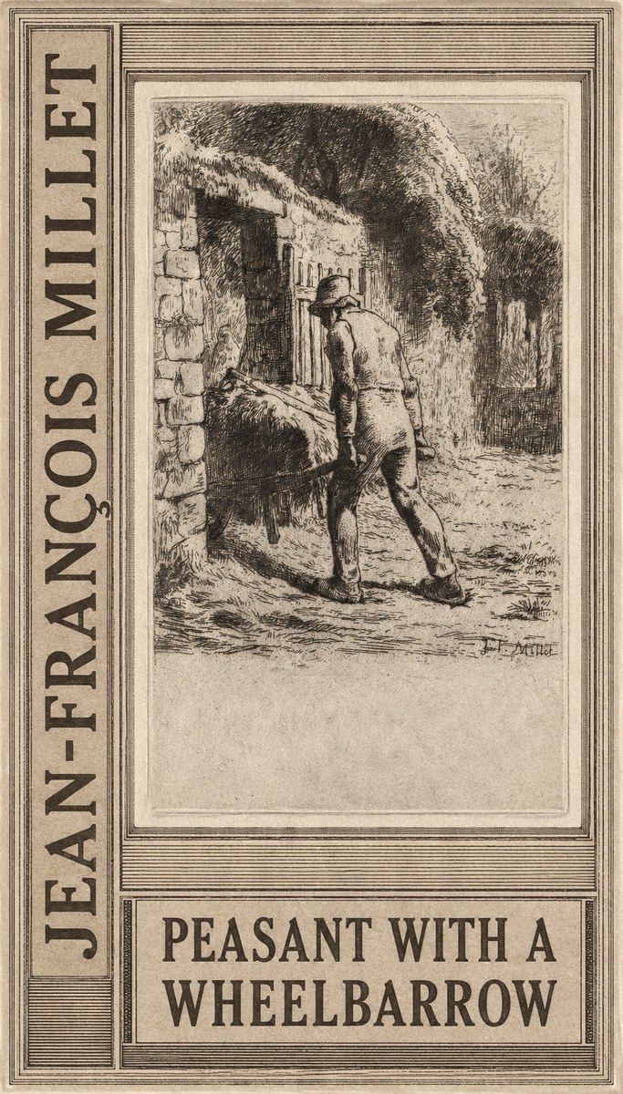Jean-François Millet Peasant with a Wheelbarrow No2 - Póster