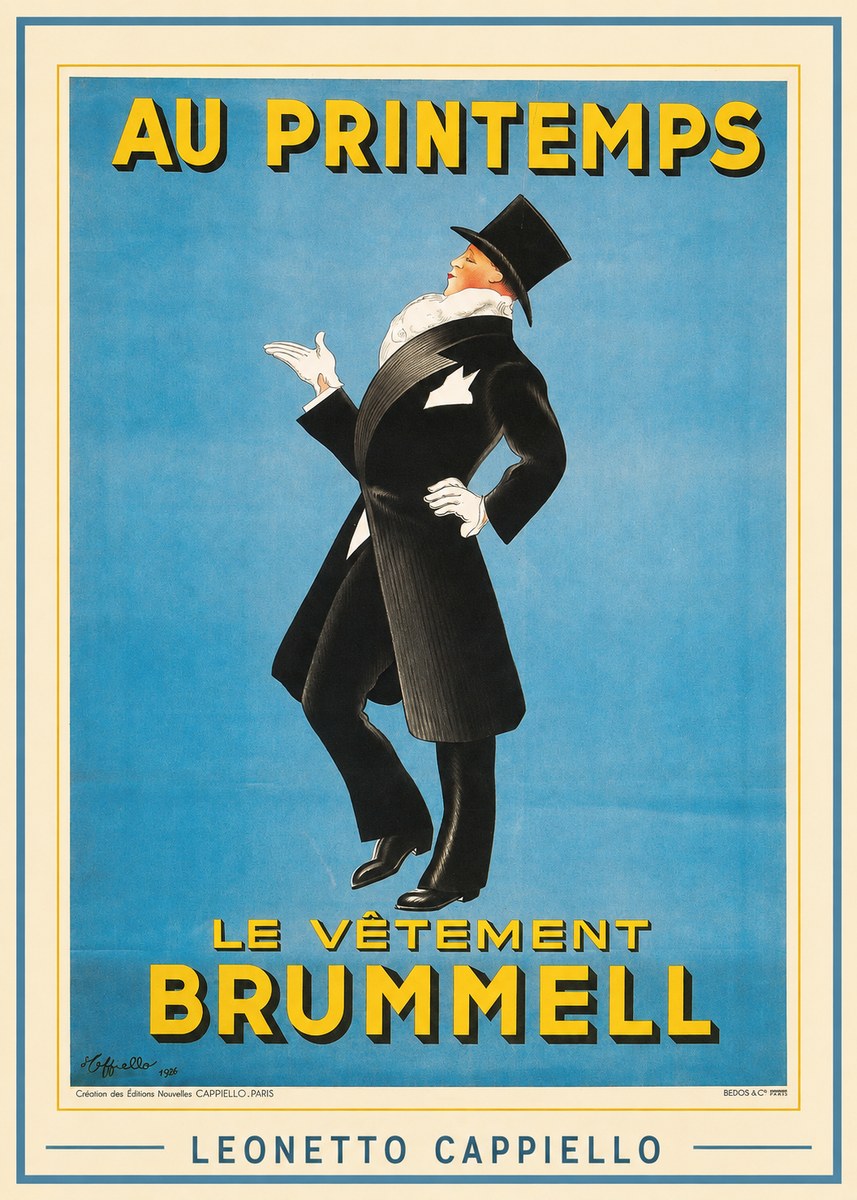 Leonetto Cappiello Au Printemps Le Vêtement Brummell No1 - Póster
