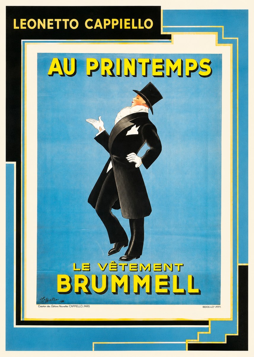 Leonetto Cappiello Au Printemps Le Vêtement Brummell No2 - Póster