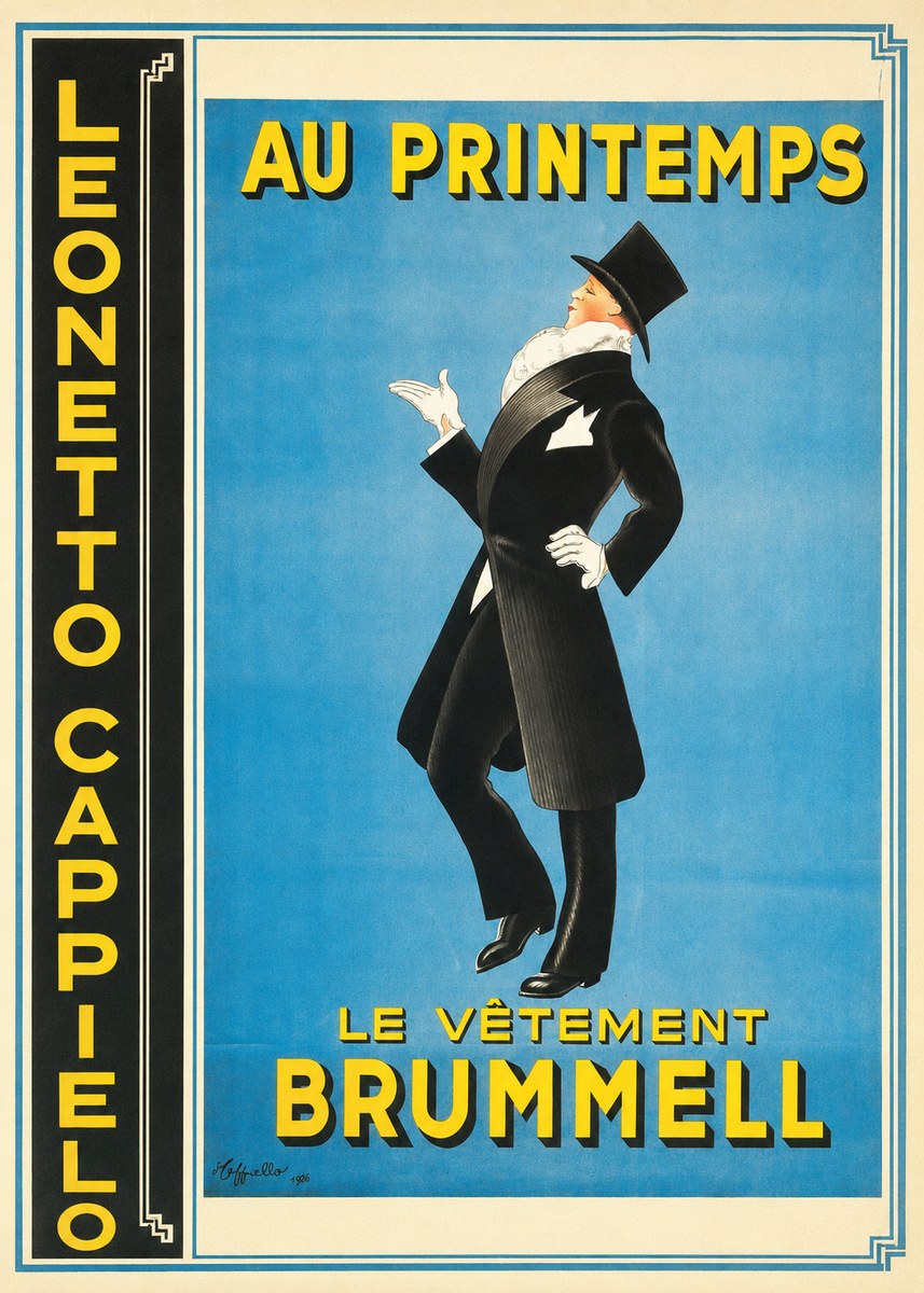 Leonetto Cappiello Au Printemps Le Vêtement Brummell No4 - Póster
