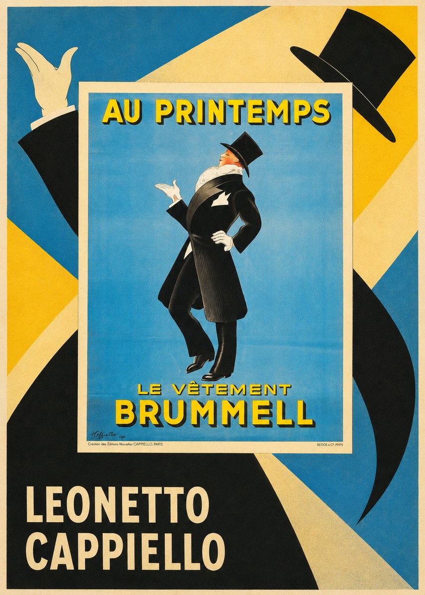 Leonetto Cappiello Au Printemps Le Vêtement Brummell No5 - Póster