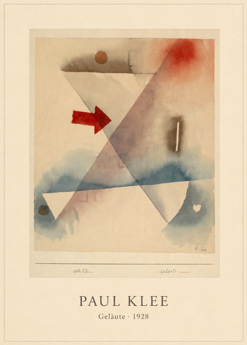 Paul Klee Geläute No4 - Póster