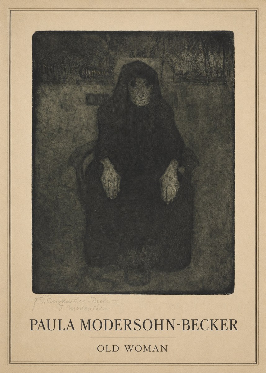 Paula Modersohn-Becker Old Woman No1 - Póster