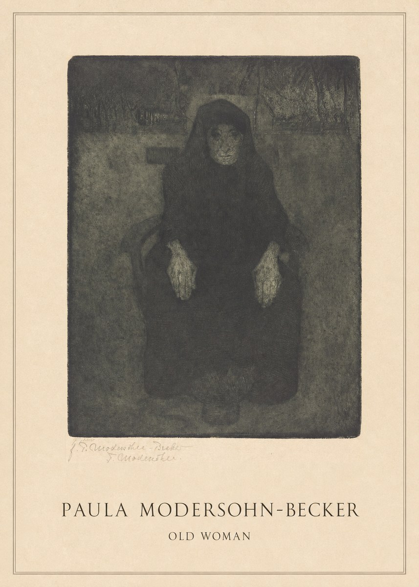 Paula Modersohn-Becker Old Woman No4 - Póster