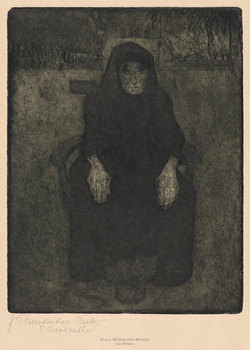 Paula Modersohn-Becker Old Woman No6 - Póster