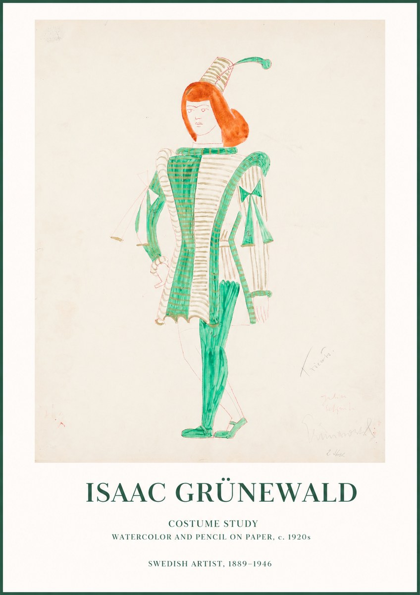 Isaac Grünewald The Harlequin No2 - Póster