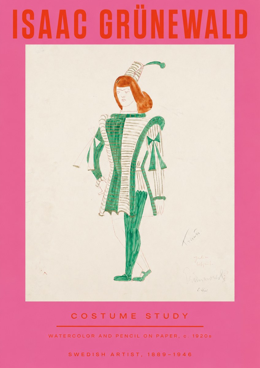 Isaac Grünewald The Harlequin No3 - Póster