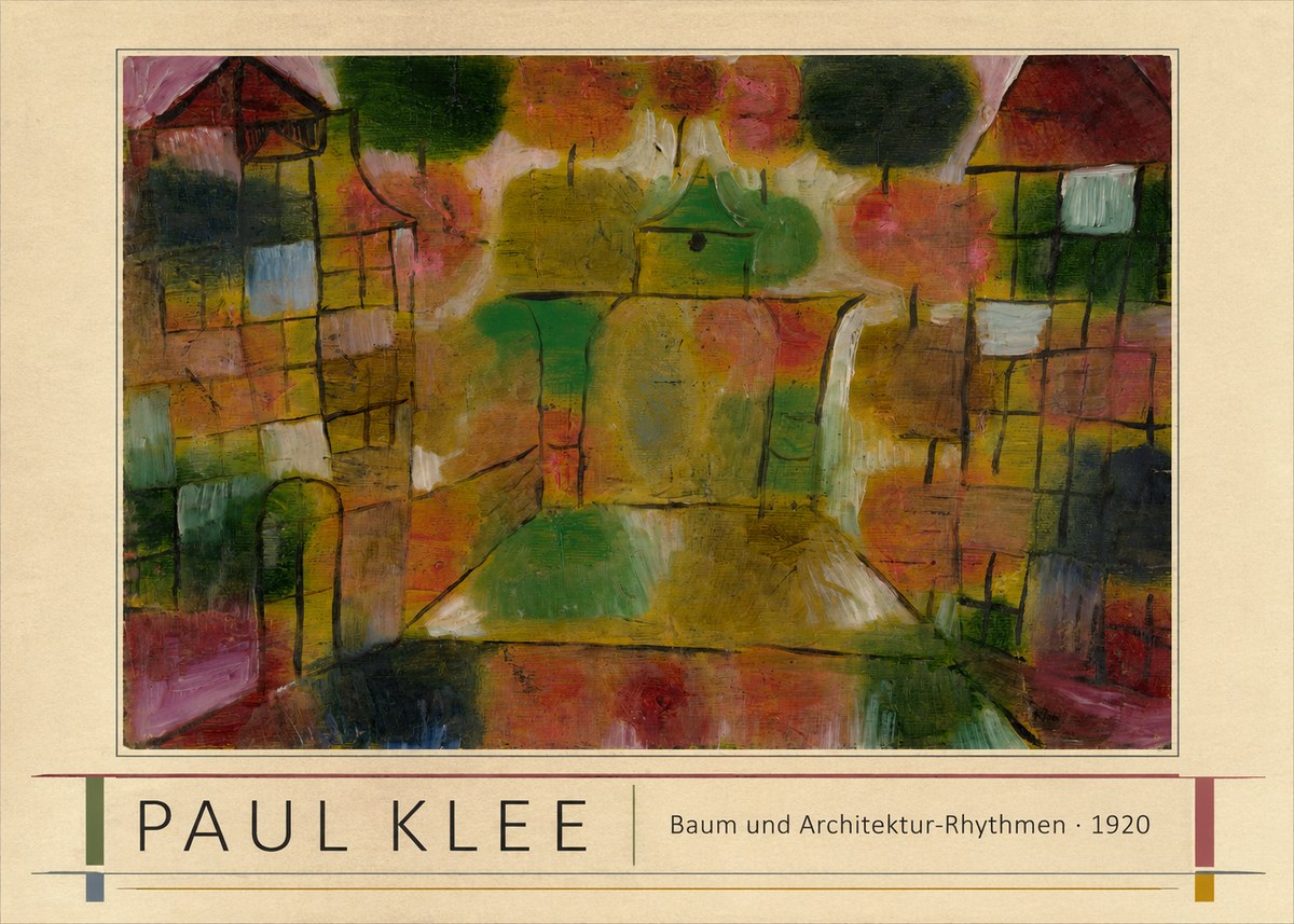 Paul Klee Baum Und Architektur-rhythmen No1 - Póster