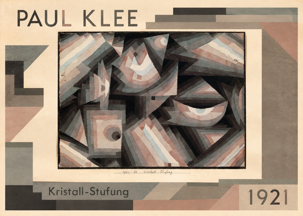 Paul Klee Kristall-stufung I No1 - Póster