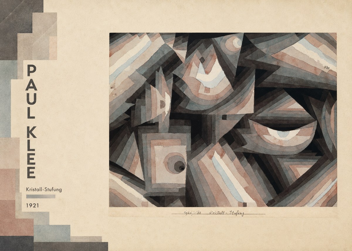 Paul Klee Kristall-stufung I No2 - Póster