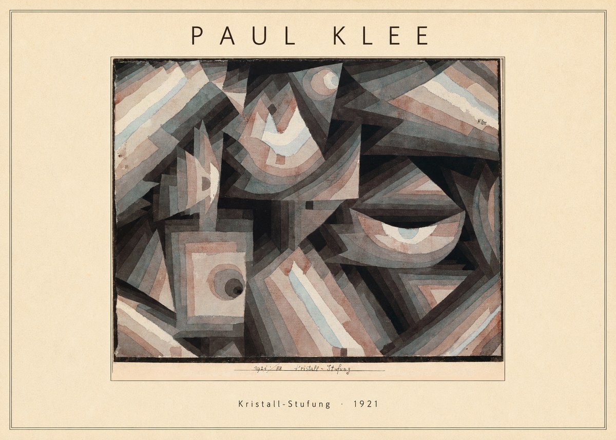 Paul Klee Kristall-stufung I No4 - Póster