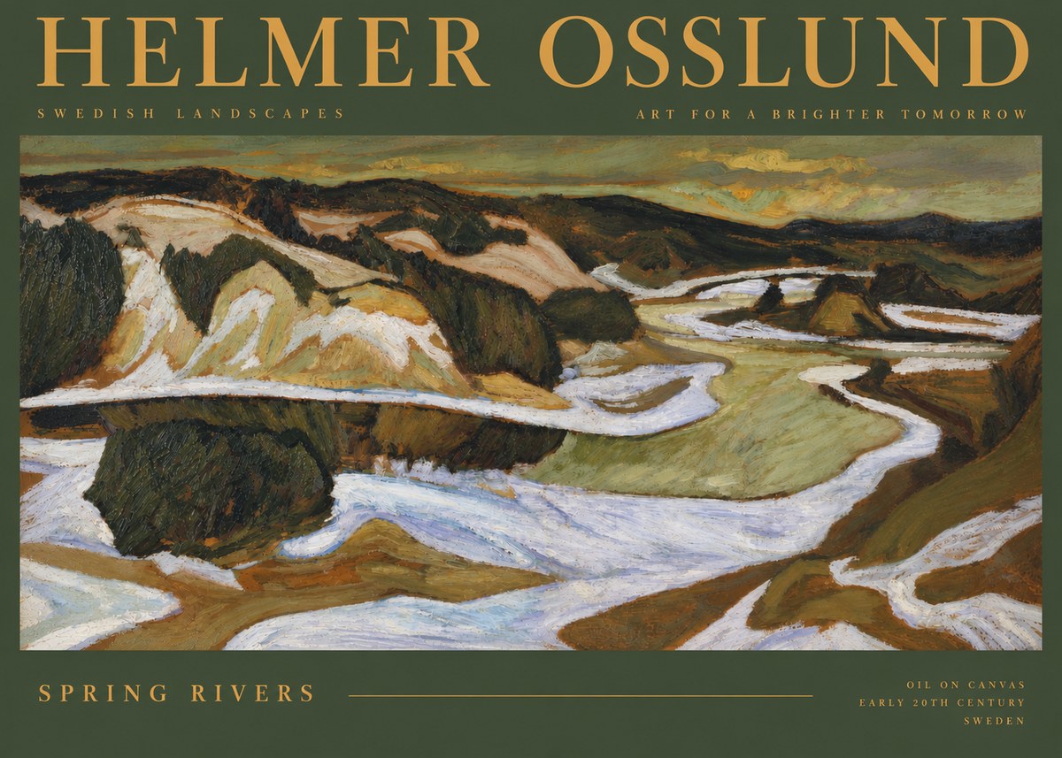 Helmer Osslund Spring Flood No4 - Póster