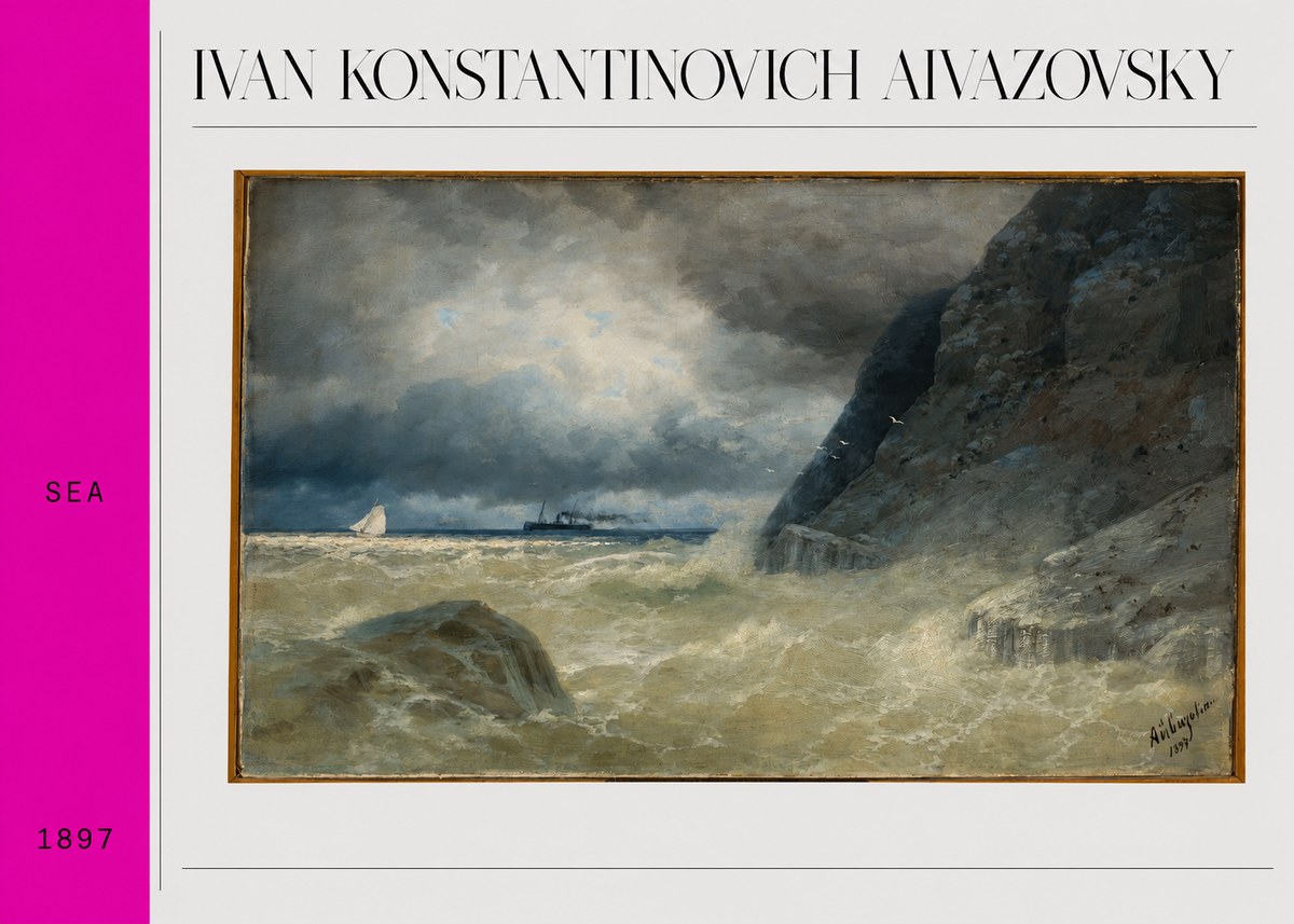 Ivan Konstantinovich Aivazovsky Sea No3 - Póster