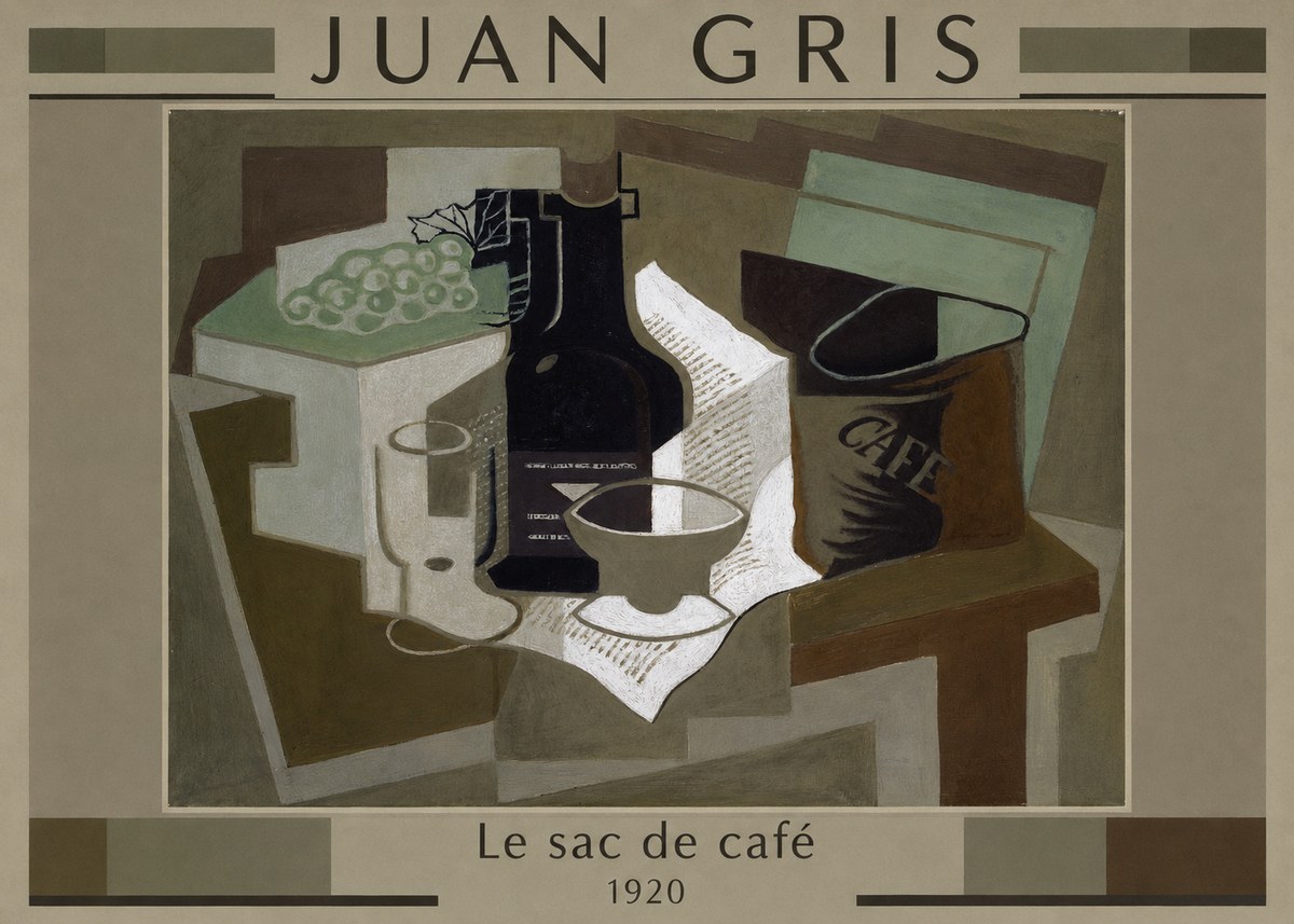 Juan Gris Le Sac De Café No1 - Póster