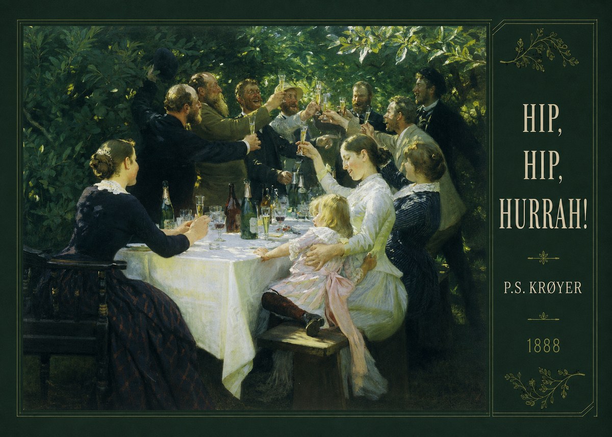 P.S. Krøyer Hip, Hip, Hurrah! No2 - Póster