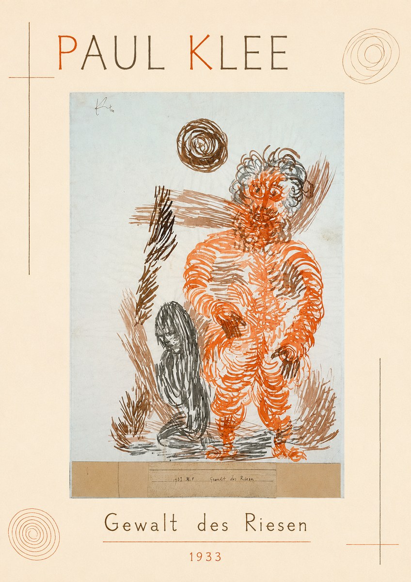 Paul Klee Gewalt Des Riesen II No1 - Póster