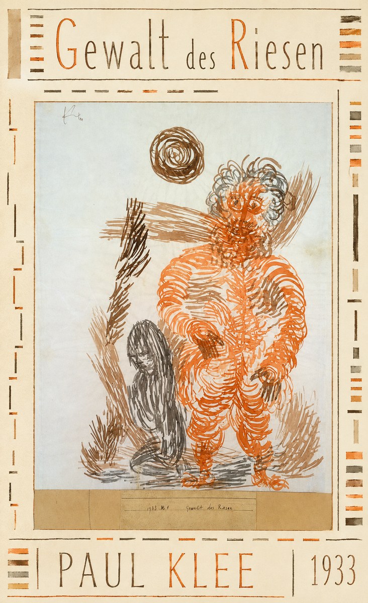 Paul Klee Gewalt Des Riesen II No3 - Póster