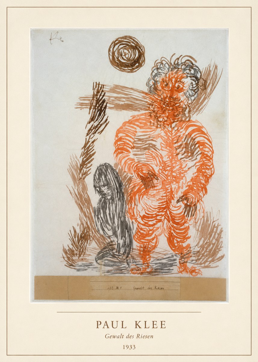 Paul Klee Gewalt Des Riesen II No4 - Póster