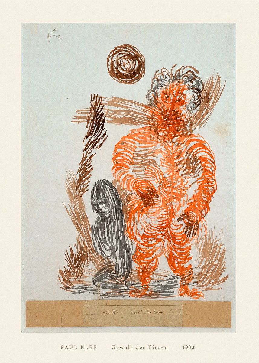 Paul Klee Gewalt Des Riesen II No5 - Póster