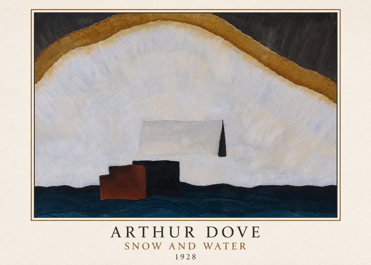 Arthur Dove Snow and Water No3 - Póster