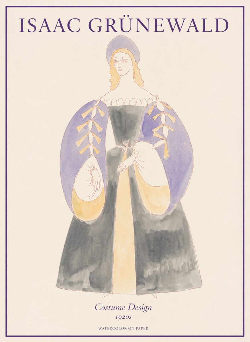 Isaac Grünewald Costume Design XIV No1 - Póster