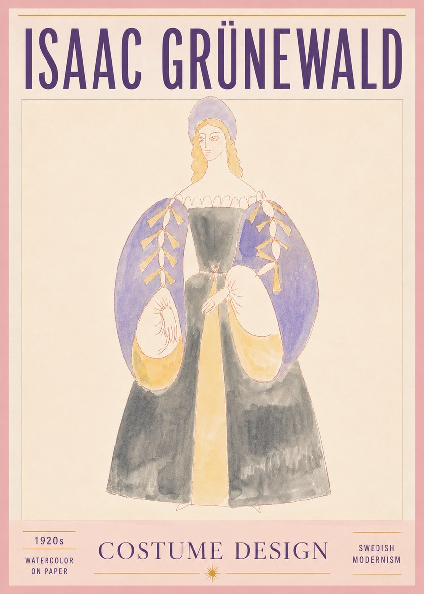 Isaac Grünewald Costume Design XIV No5 - Póster