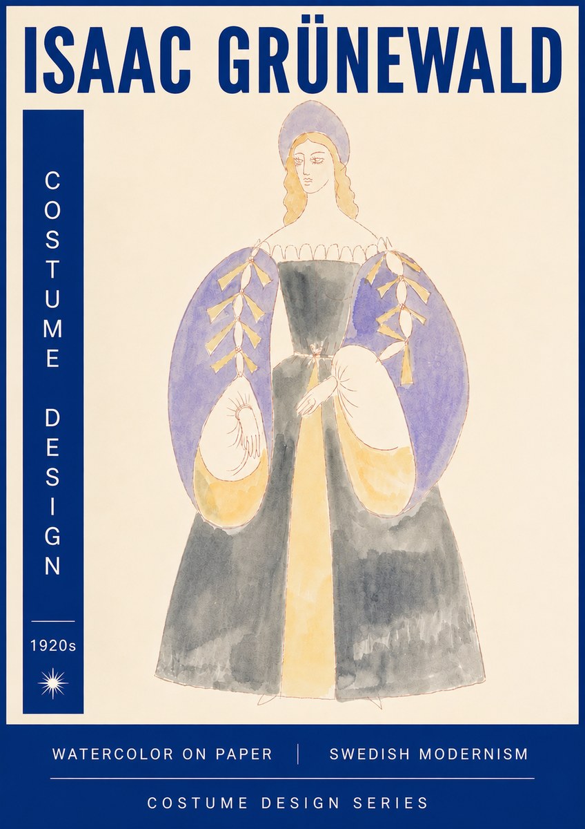 Isaac Grünewald Costume Design XIV No6 - Póster