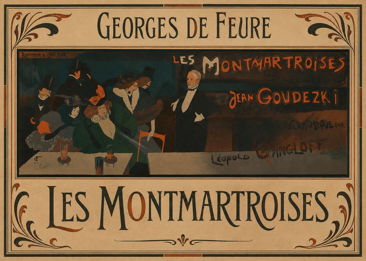 Georges de Feure Les Montmartroises No1 - Póster