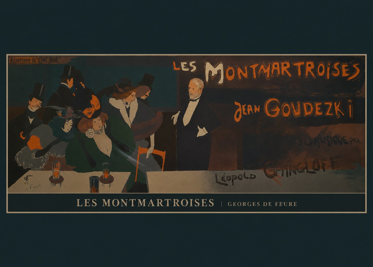 Georges de Feure Les Montmartroises No6 - Póster