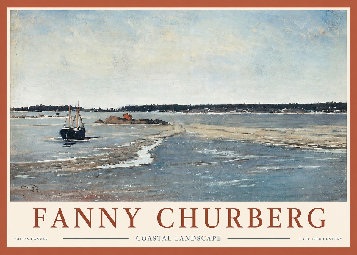 Fanny Churberg Coastal Landscape No4 - Póster