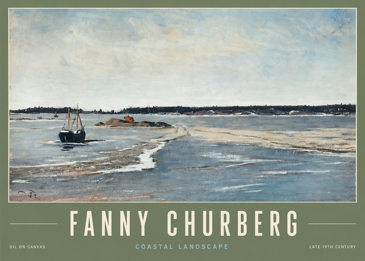 Fanny Churberg Coastal Landscape No5 - Póster